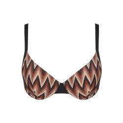 Su Ana Bikini Top mit Bügel ungefüttert in braun