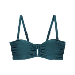 Madras Bikini Top mit Bügel ungefüttert in grün