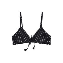 Taline Bikini Top ohne Bügel ungefüttert in schwarz