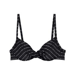 Taline Bikini Top mit Bügel gefüttert in schwarz