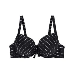 Taline Bikini Top mit Bügel gefüttert in schwarz