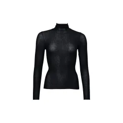 Cashmere Sensation Shirt Langarm in schwarz