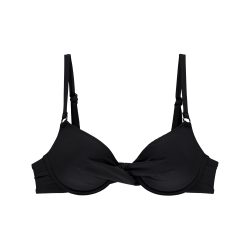 Bra Bikini Top mit Bügel gefüttert in schwarz