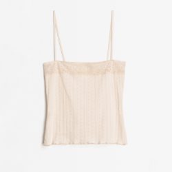 Ava Top Spaghetti in beige