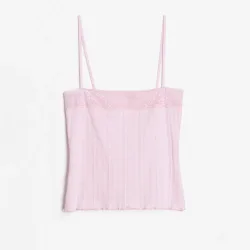 Ava Top Spaghetti in rosa
