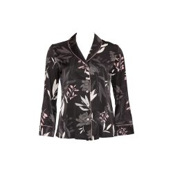 Verena Pyjama Oberteil in schwarz
