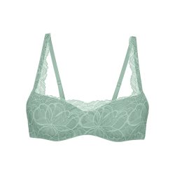 Body Make-Up Illusion Lace BH mit Bügel, gefüttert in grün