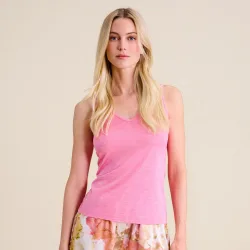 Amaya Pyjama Oberteil, kurz in pink