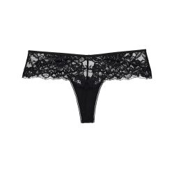 Amina String in schwarz