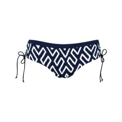 Tribal Monotones Bikini Regular Slip in blau