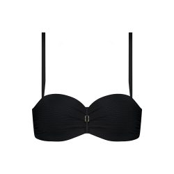 Caviar Bikini Top mit Bügel gefüttert in schwarz