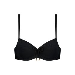Caviar Bikini Top mit Bügel ungefüttert in schwarz