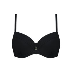 Caviar Bikini Top mit Bügel gefüttert in schwarz