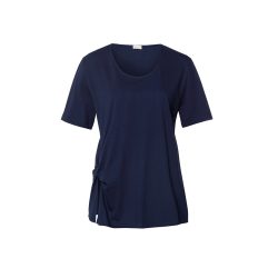 Natural Shirt Pyjama Oberteil in blau