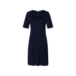 Hanro - Cotton Silk - Nachthemd, für Damen, Dunkelblau, Größe L