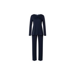 Hanro - Cotton Silk - Schlafanzug, für Damen, Dunkelblau, Größe XS