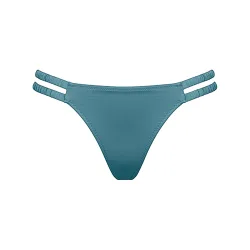 Shimmering Solids Bikini Regular Slip in blau