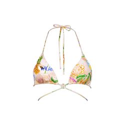Vacation Fizz Bikini Top ohne Bügel ungefüttert in weiss