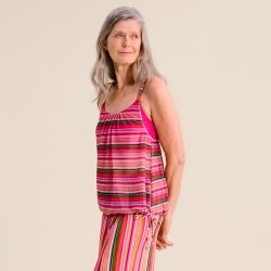 Ayla Tankini Top ohne Bügel gefüttert in pink