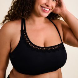 Alina Bikini Top ohne Bügel gefüttert in schwarz