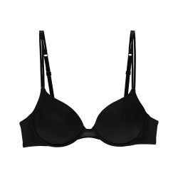Sexy Comfort BH mit Bügel, gefüttert in schwarz