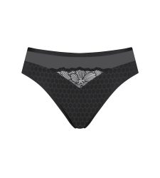Azalea Florale Slip in schwarz