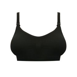 Mommy Bra BH ohne Bügel, ungefüttert in schwarz