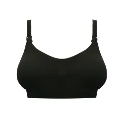 Mommy Bra BH ohne Bügel, ungefüttert in schwarz