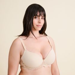 Luxury Desire BH mit Bügel, gefüttert in beige