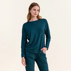 Beeja Pyjama Oberteil in grün