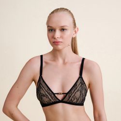 Belicia BH ohne Bügel, gefüttert in schwarz