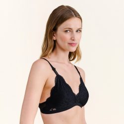 Behati BH ohne Bügel, gefüttert in schwarz