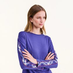 Bernetta Pyjama Oberteil in blau