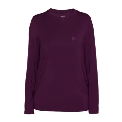 Alpine Mix&Match Pyjama Oberteil in violett