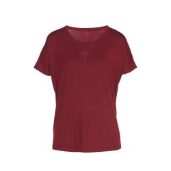 Luxe Pyjama Oberteil, kurz in rot