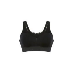 Lotta Lace BH ohne Bügel, gefüttert in schwarz