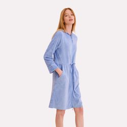 Chelsey Mantel in blau