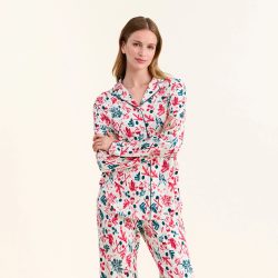 Beeja Pyjama Oberteil in weiss