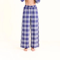 Bernetta Pyjama Unterteil in blau