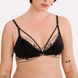 Camila BH ohne Bügel, gefüttert in schwarz