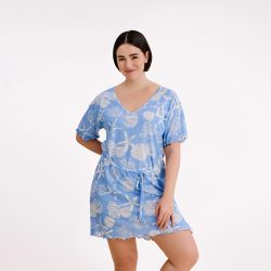 Caren Tunika kurz in blau