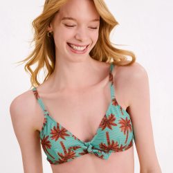 Clarissa Bikini Top ohne Bügel gefüttert in türkis