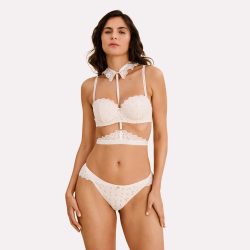 Clarice Lingerie-Choker in weiss