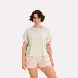 Catja Pyjama Oberteil, kurz in grün