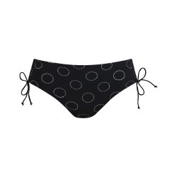 Silver Pearls Bikini Panty Slip in schwarz