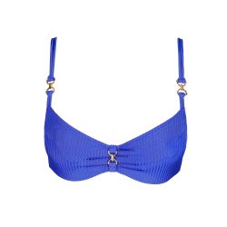 Emly Bikini Top mit Bügel ungefüttert in blau
