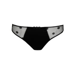 Daisy Slip in schwarz