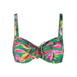 Floral Forest Bikini Top mit Bügel ungefüttert in grün