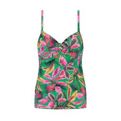 Floral Forest Tankini Top mit Bügel ungefüttert in grün