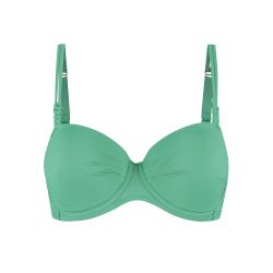 Green Oasis Bikini Top mit Bügel gefüttert in grün